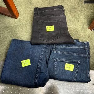 3x Size 32 Fashion Nova Mens Jeans warn once 2x straight blue 1x skinny black